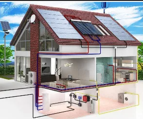 Energy efficient commercial interior with smart lighting