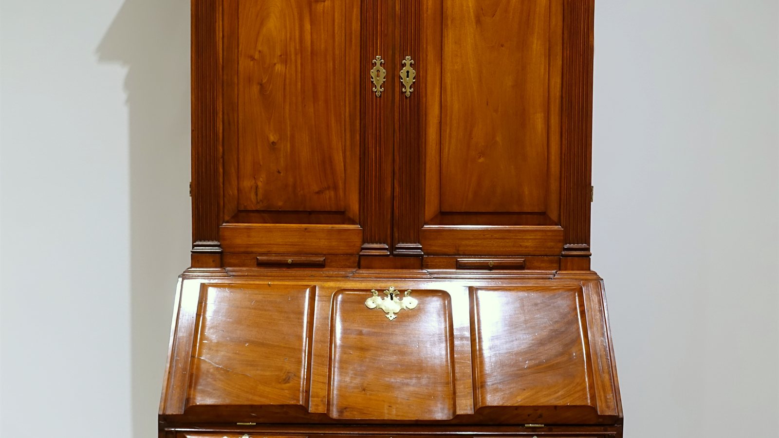 Antique mahogany desk and bookcase