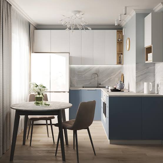 Professional office interior with carefully selected furniture and lighting